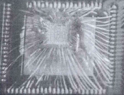 金線鍵合實(shí)物圖