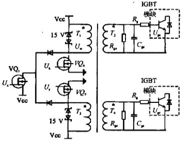 圖1 IGBT驅(qū)動電路原理圖